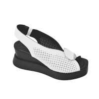 Sandals female white Evromoda Turkey 1812-1582712 4949