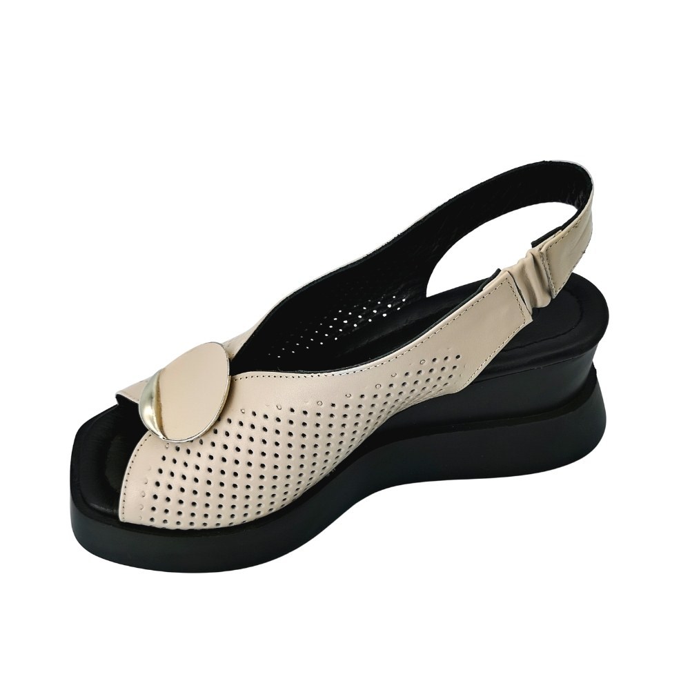 Босоножки женские серые Evromoda (Турция) модель 4951