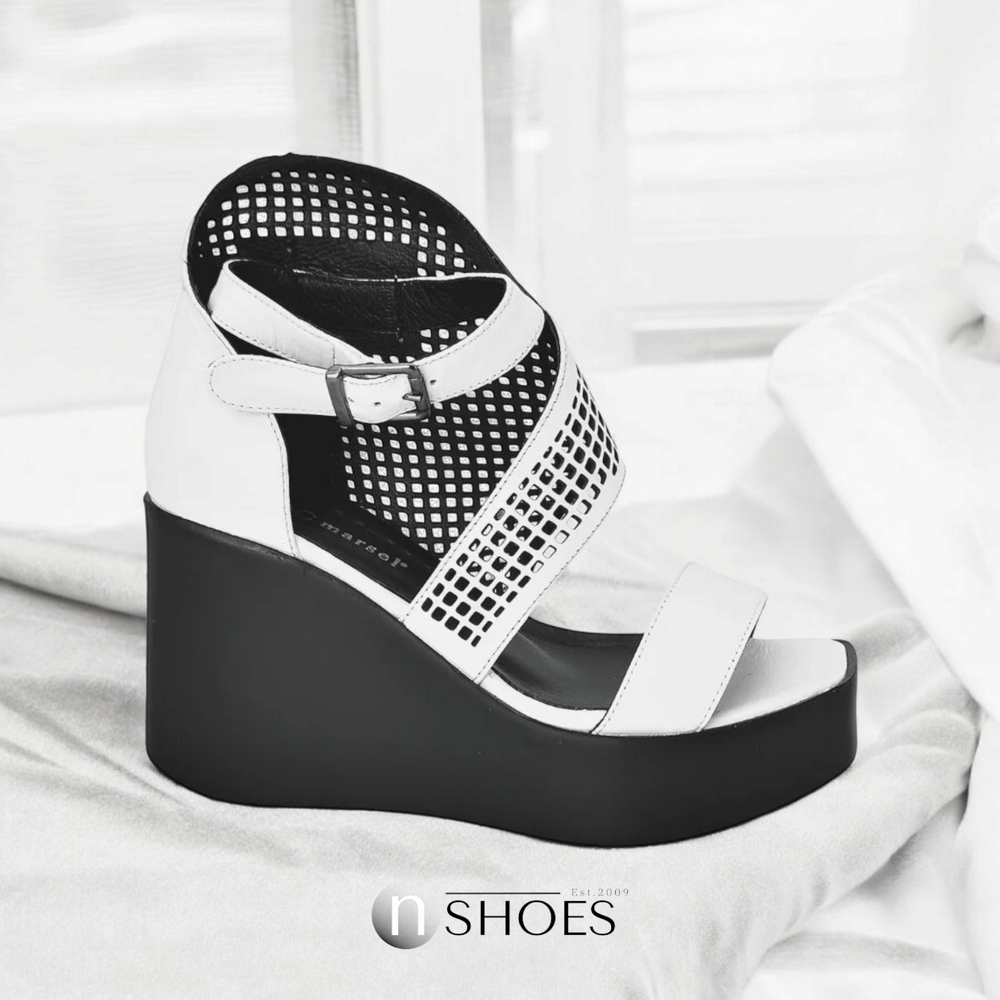 Жіночі літні босоніжки Marsel 159384-02 з білої натуральної шкіри