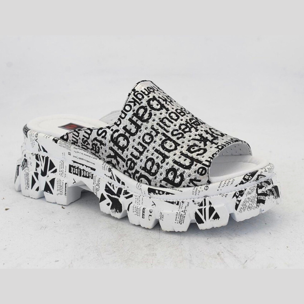 Шльопанці жіночі білі Evromoda (Туреччина) модель 4977