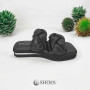 Slippers female black Magza (Turkey) model 4988
