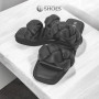 Slippers female black Magza (Turkey) model 4988