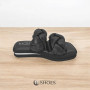 Slippers female black Magza (Turkey) model 4988
