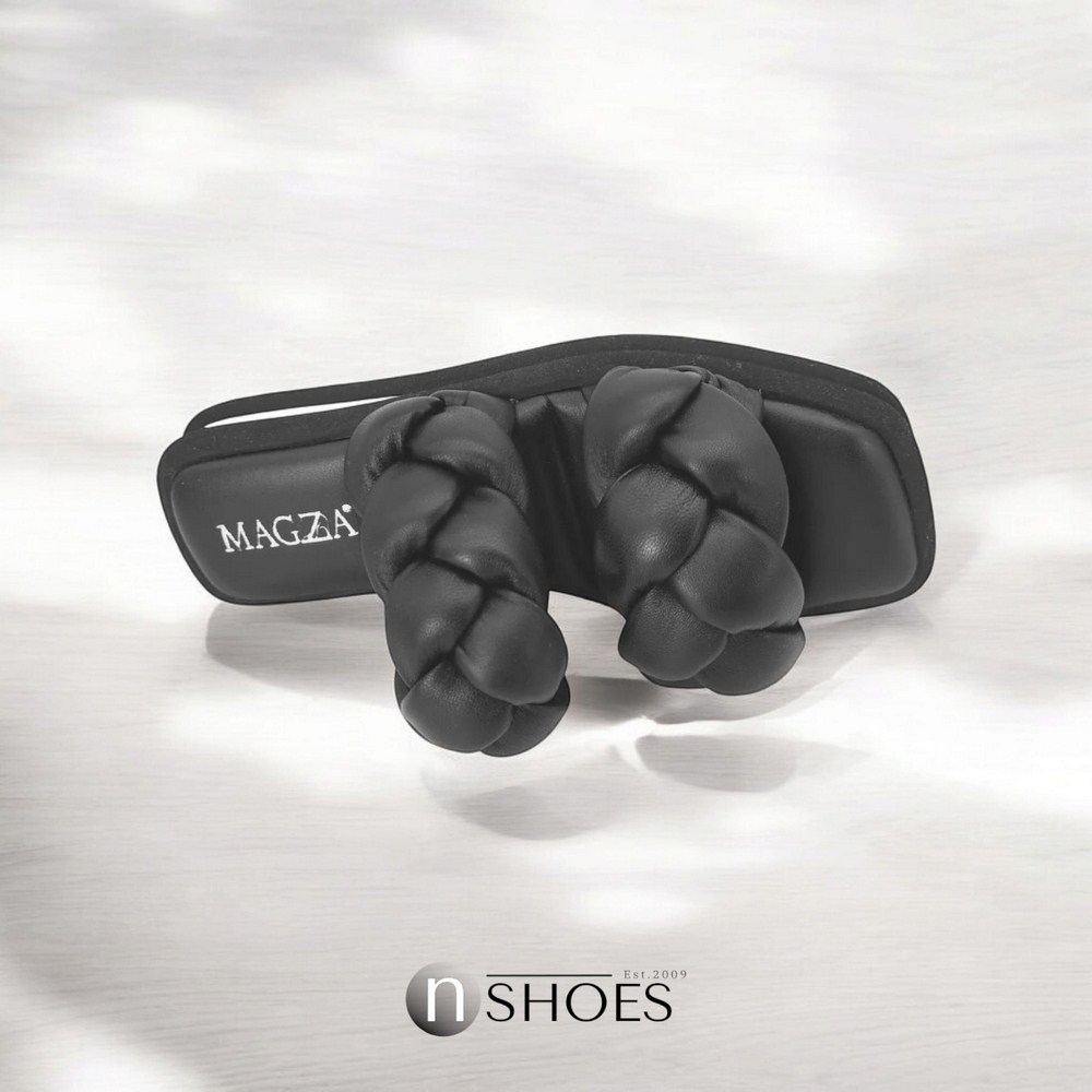 Slippers female black Magza (Turkey) model 4988