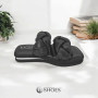 Slippers female black Magza (Turkey) model 4988