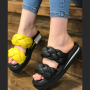 Slippers female black Magza (Turkey) model 4988