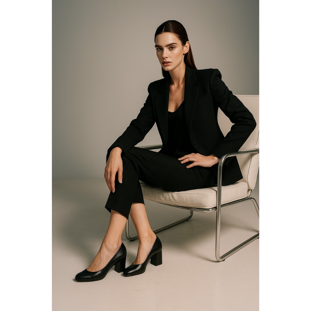 Women's black shoes Visconi (Poland) model 4996