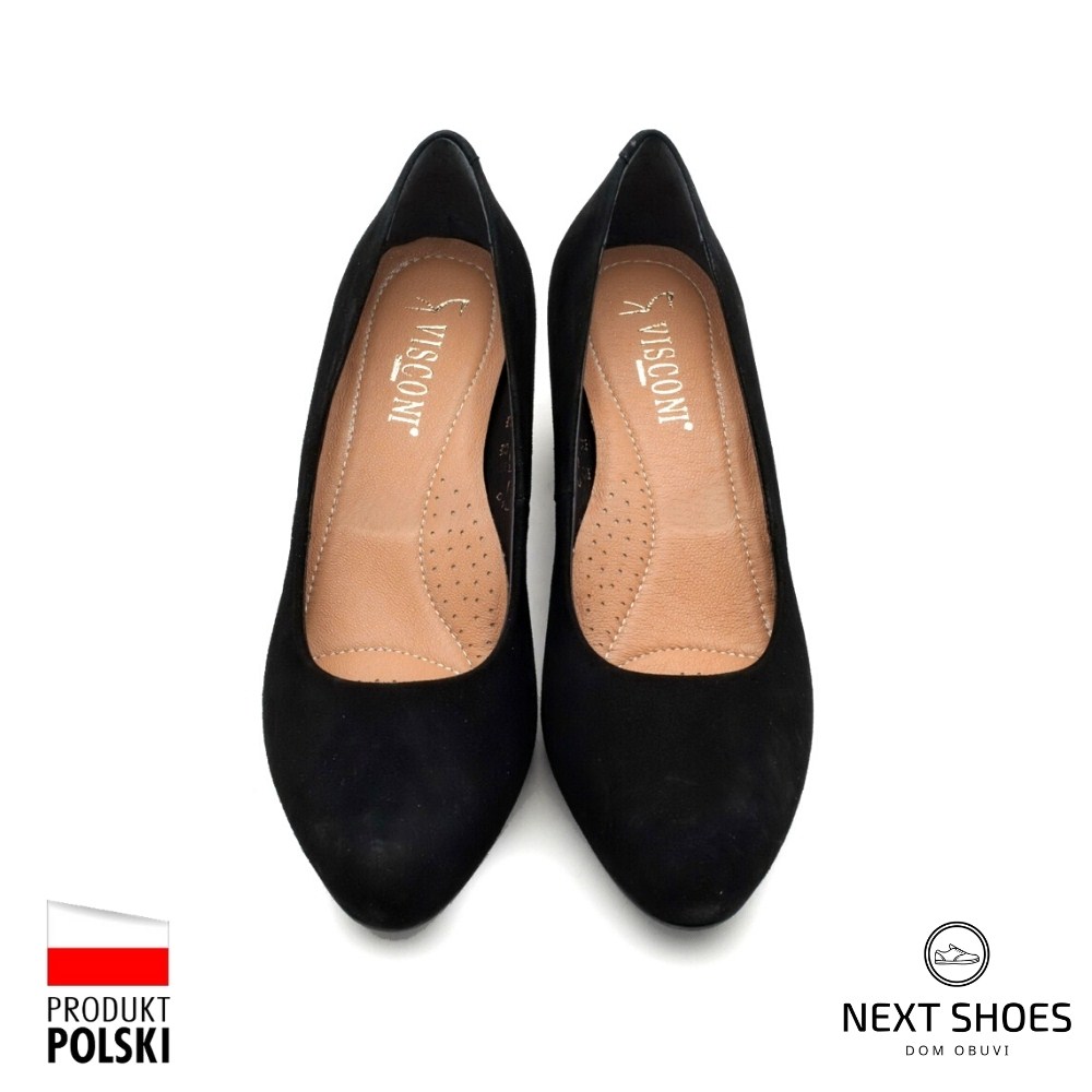 Туфлі жіночі чорні Visconi (Польща) модель 4998