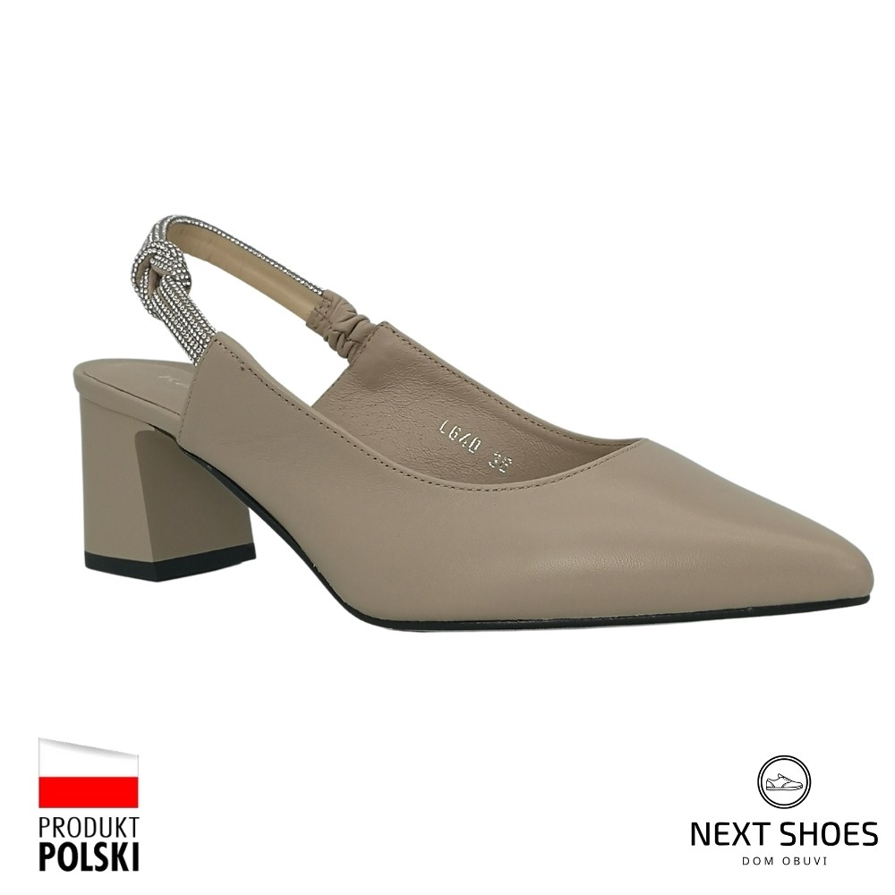 Босоніжки жіночі бежеві Kaniowski (Польща) модель 5000