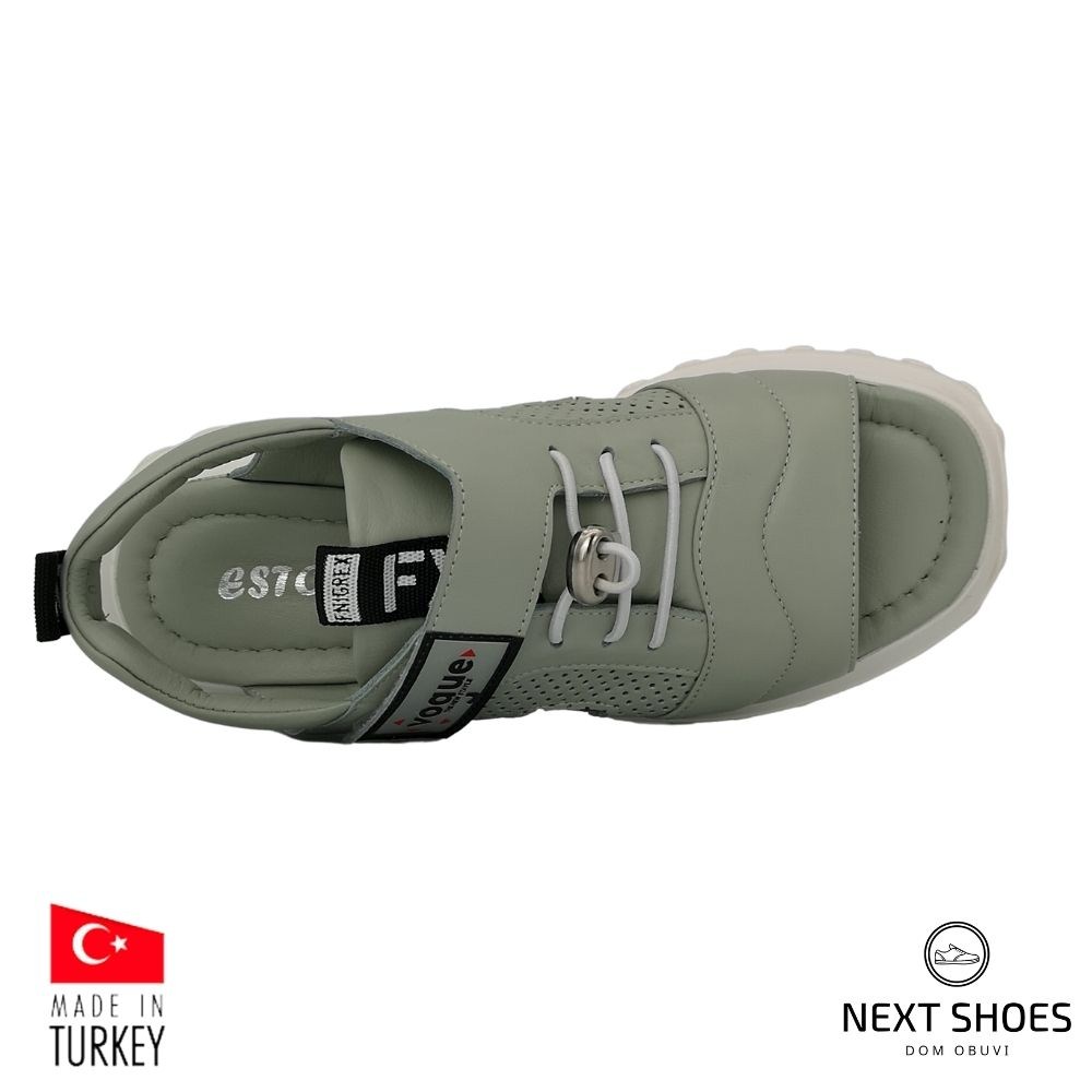 Босоножки женские серые Ripka (Турция) модель 5005