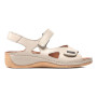 Sandals female beige Pollonus(Poland) summer art 5-0773-048 model 5009