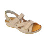 Sandals female beige Pollonus(Poland) summer art 5-0773-048 model 5009