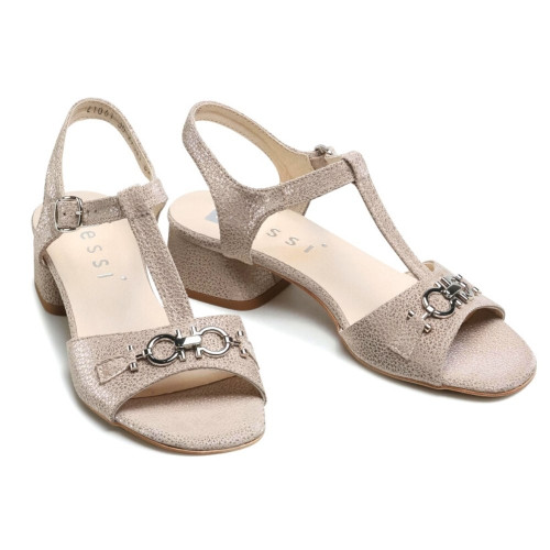 Sandals female gold Nessi Poland 21061 zloto PM 5034