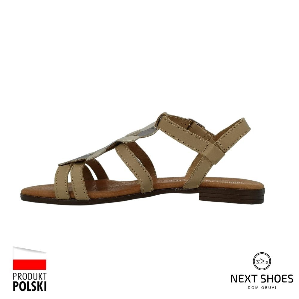 Sandals female gold Best but (Poland) model 5051-4730