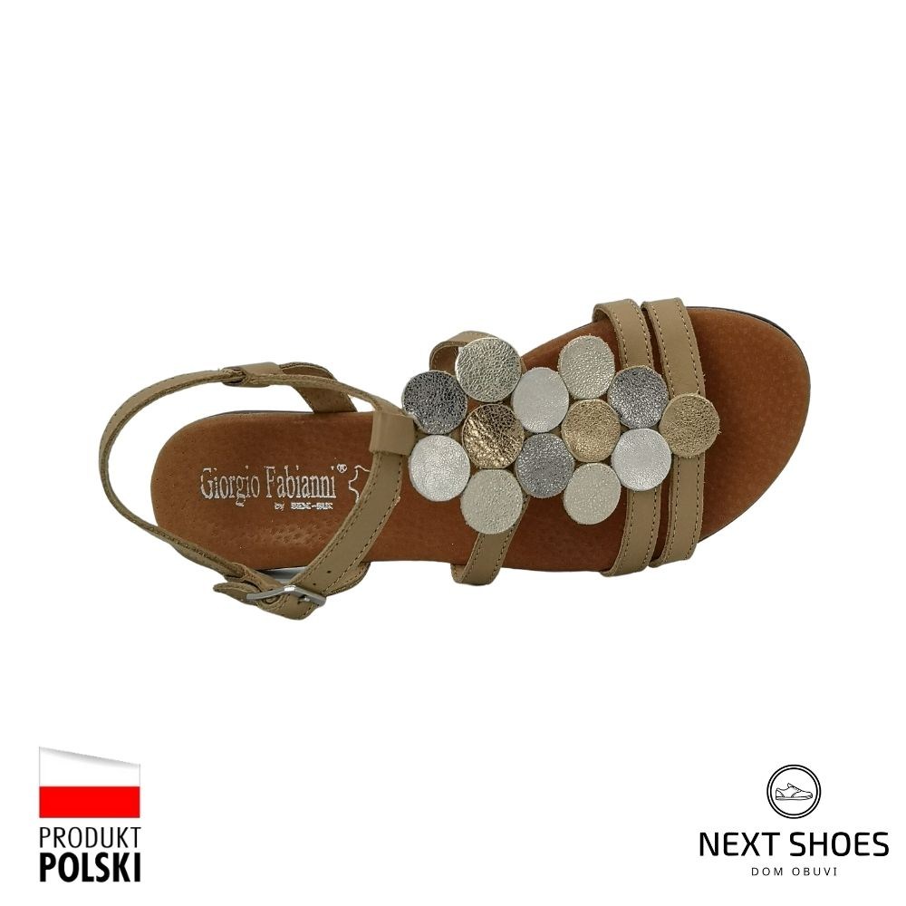 Sandals female gold Best but (Poland) model 5051-4730