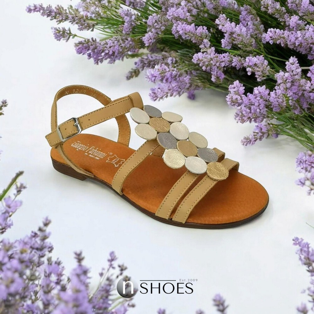 Sandals female gold Best but (Poland) model 5051-4730