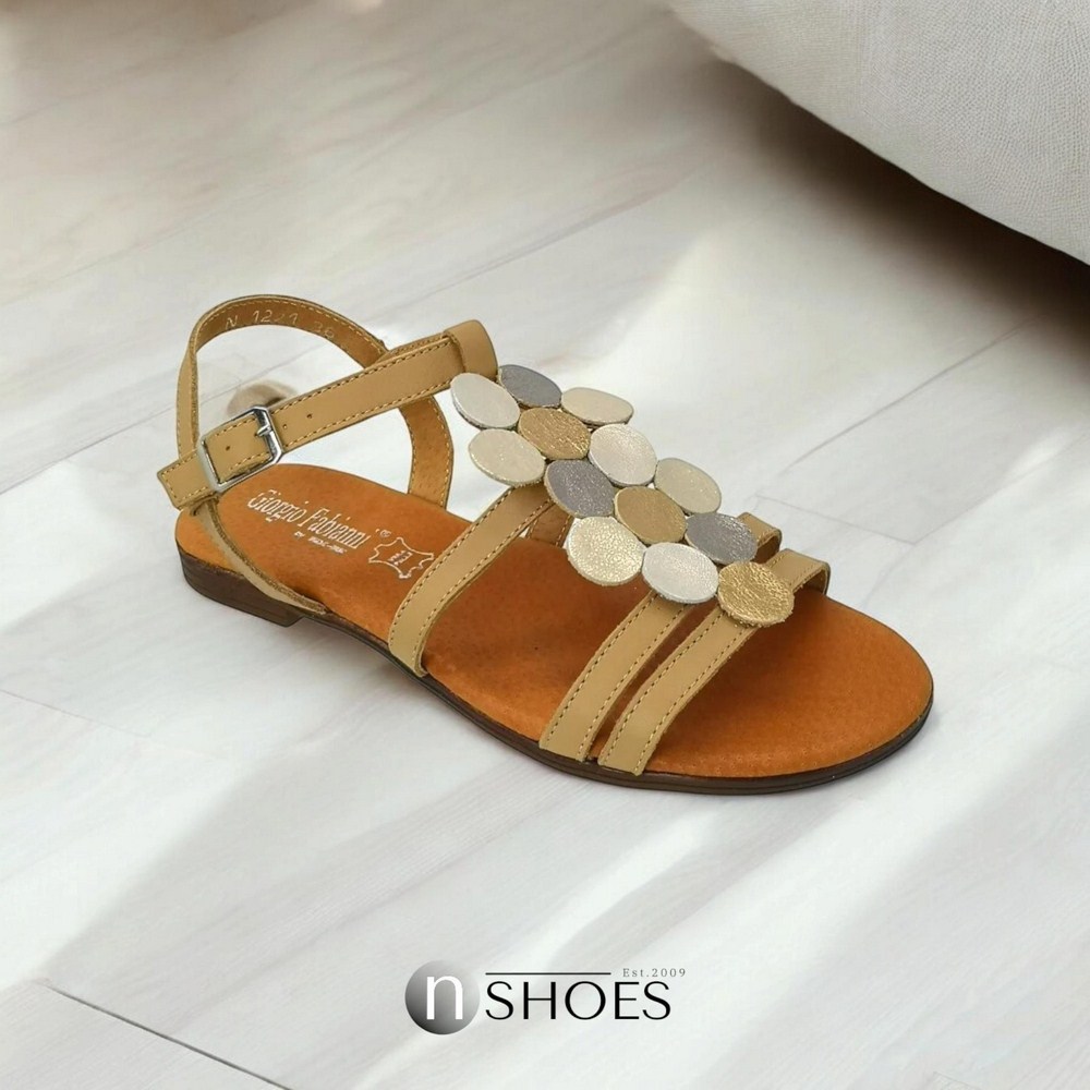 Sandals female gold Best but (Poland) model 5051-4730