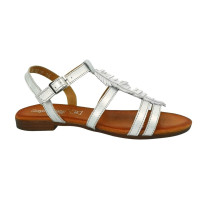 Women's comfortable sandals Best but 1218 budy sebo 5052 made of genuine leather with an open toe and decorative interlacing
