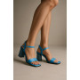 Жіночі сині босоніжки на підборах Best But Польща 4502254-807 SK 6944 5059