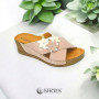 Slippers female beige Steizer (Poland) model 5060