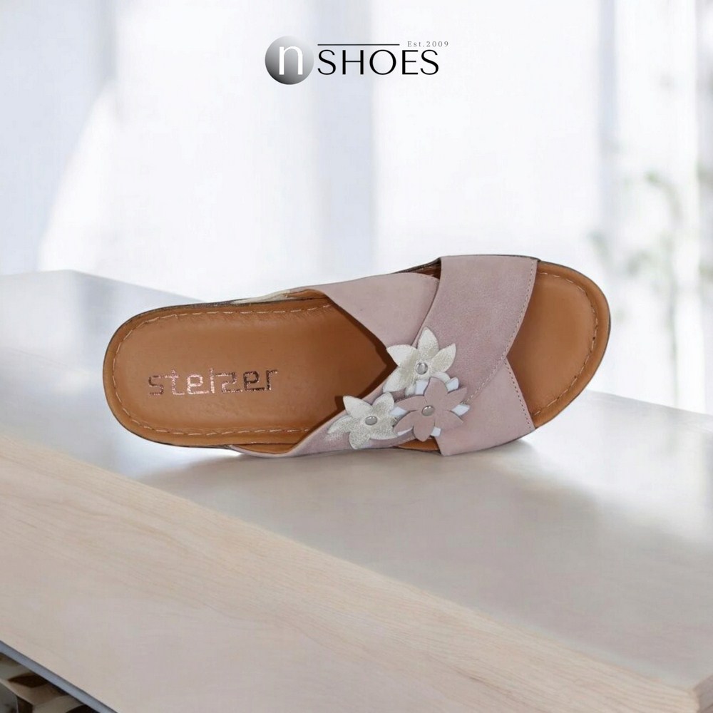 Slippers female beige Steizer (Poland) model 5060