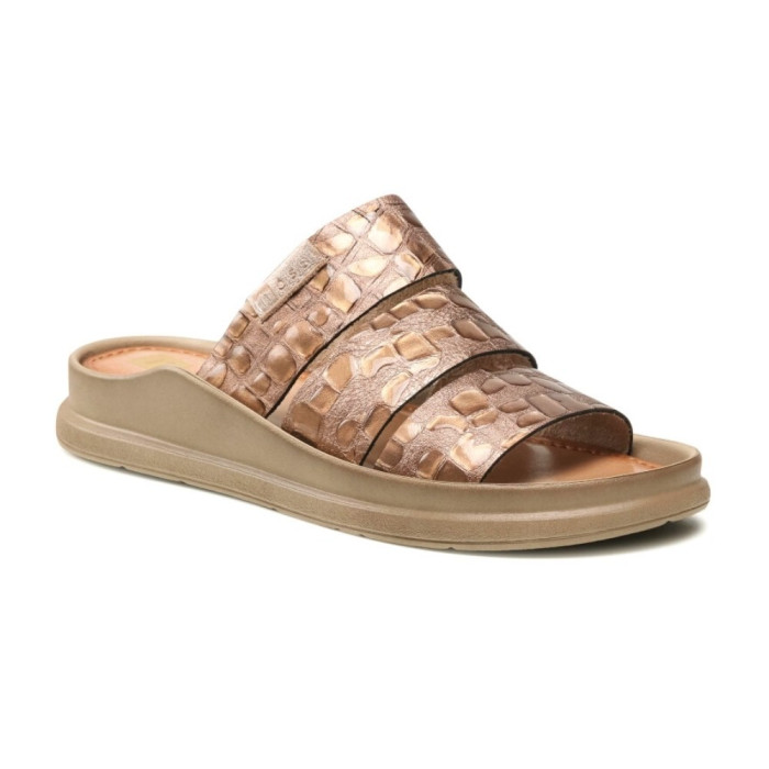 Slippers female gold Nessi (Poland) model 5061