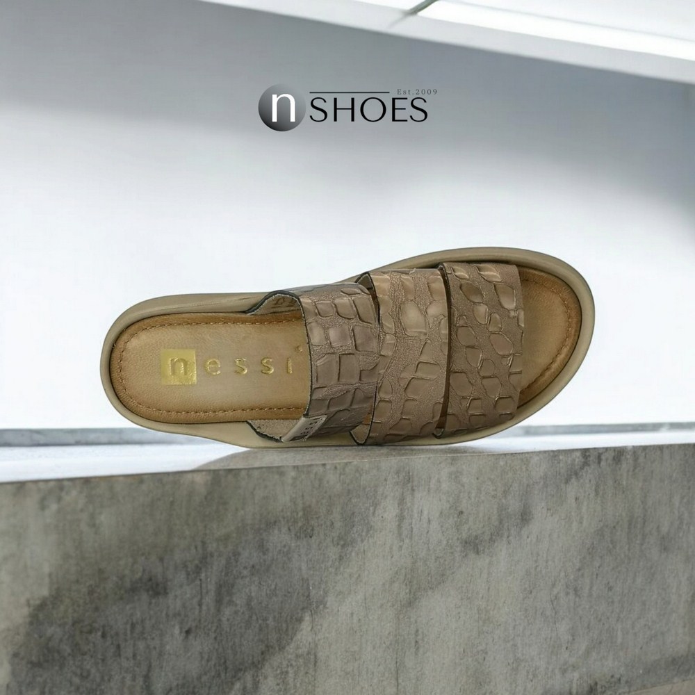 Шльопанці жіночі золотисті Nessi (Польща) модель 5061