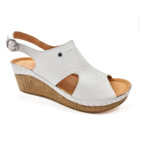 Women's white sandals Steizer Poland zs k835 p-o 569-2-5198