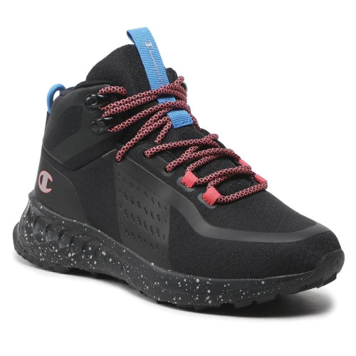 Champion Street Trek Mid Women's Black Sneakers S11510-CHA-KK001 Nbk-Lilac-Coral-5291