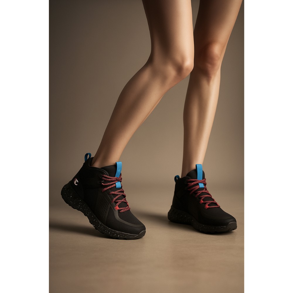 Жіночі чорні високі кросівки Champion Street Trek Mid S11510-CHA-KK001