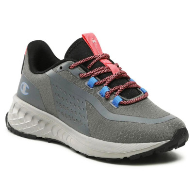 Женские серые высокие кроссовки Champion США Street trek S11508-CHA-ES007 Gpa-Coral-Lilac-5293