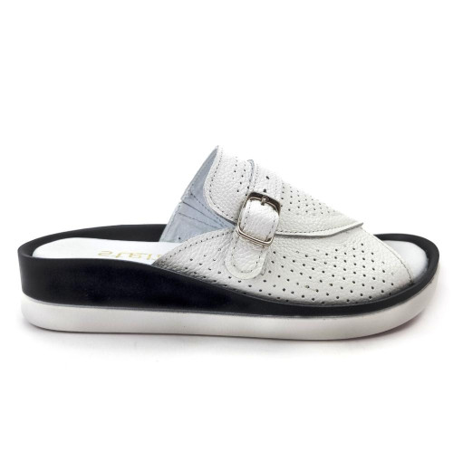 Women's white slippers Steizer Poland as 6274 bialy gr-2-5296