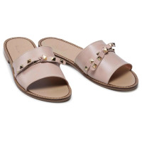 Women's beige slippers Simen Poland 3757A-Beż-5304