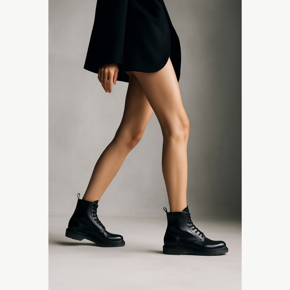 Женские демисезонные черные ботинки Lasocki WI23-DOC-P-3-5311 из натуральной кожи