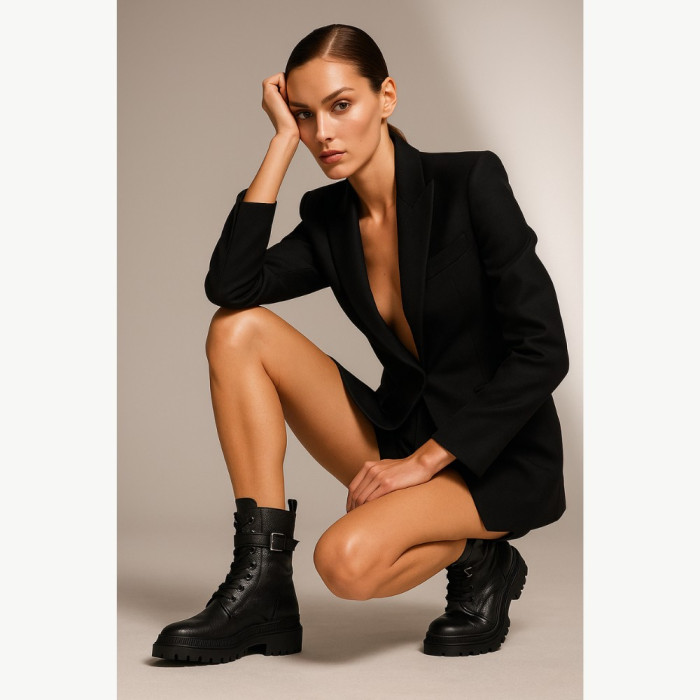 Women’s Mid-Season High Black Boots Lasocki WI16-14097-06 Black 5313