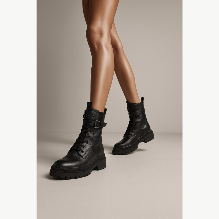 Women’s Mid-Season High Black Boots Lasocki WI16-14097-06 Black 5313