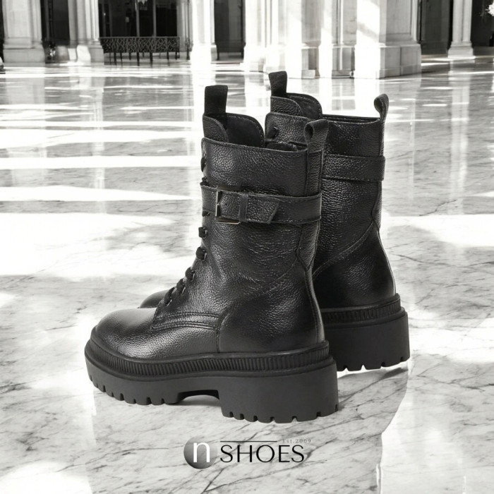 Women’s Mid-Season High Black Boots Lasocki WI16-14097-06 Black 5313