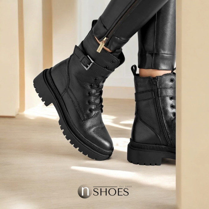Women’s Mid-Season High Black Boots Lasocki WI16-14097-06 Black 5313