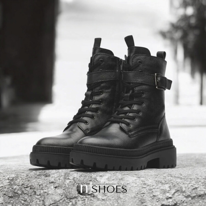 Women’s Mid-Season High Black Boots Lasocki WI16-14097-06 Black 5313