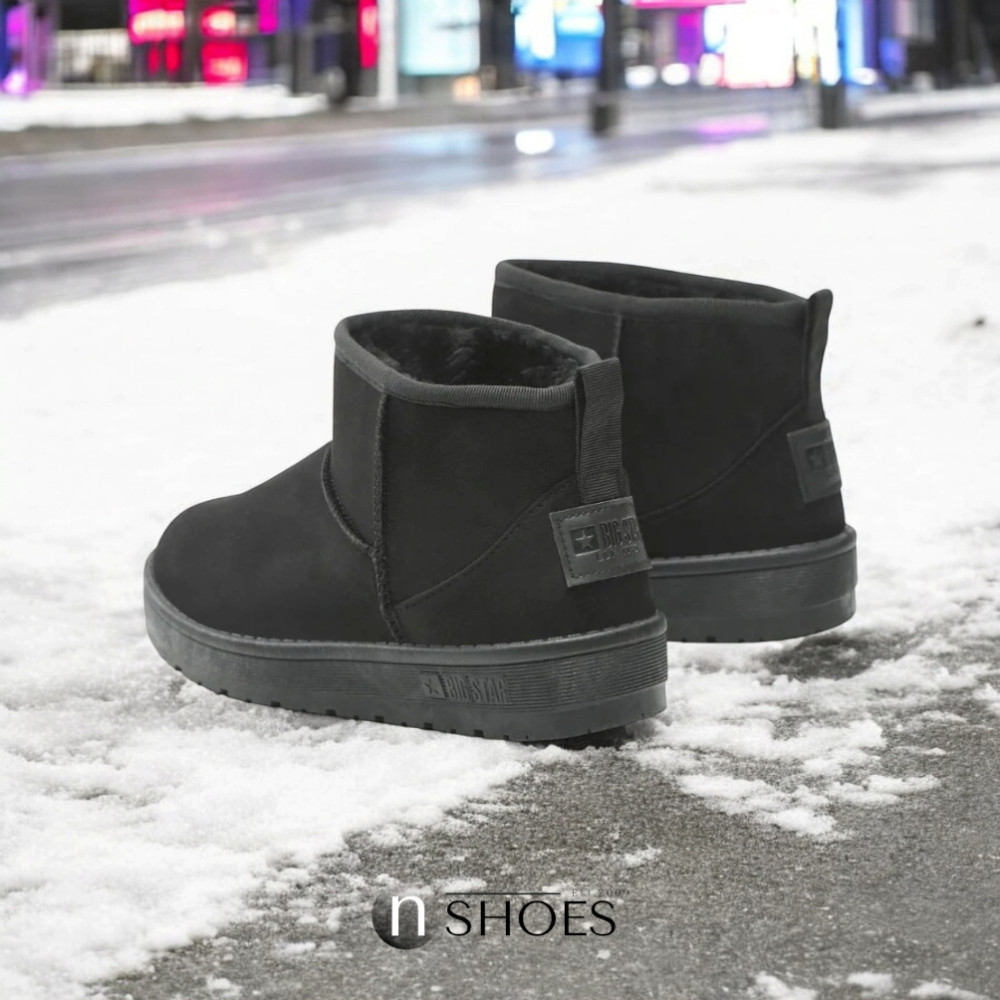 Модні жіночі зимові уггі Big Star KK274288 906 Black 5336