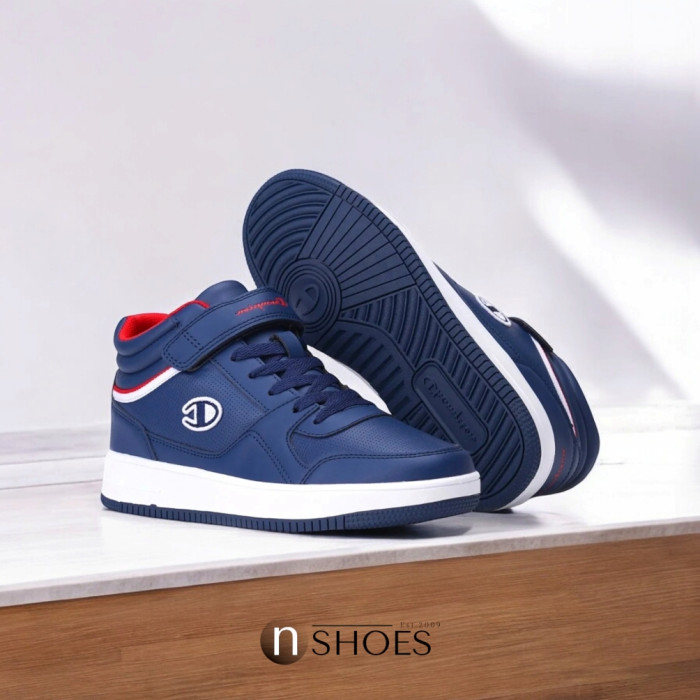 Женские высокие синие кроссовки Champion Rebound Vintage в N-SHOES