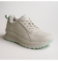 Жіночі модні сірі зимові кросівки Grunberg 138568-14-02 5364 з утепленням на шерсті з натуральної шкіри нубука від італійського бренду