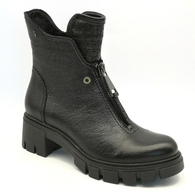 Женские модные черные ботинки Simen 4477a-faeda czarna 5388-5191 из натуральной кожи от польской фабрики Женские модные черные ботинки Simen 4477a-faeda czarna 5388-5191 из натуральной кожи от польской фабрики