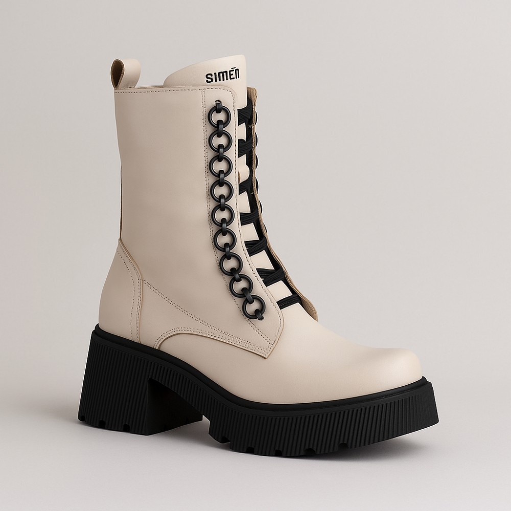 Женские зимние ботинки Simen 6596a Polina из натуральной кожи модель 5410