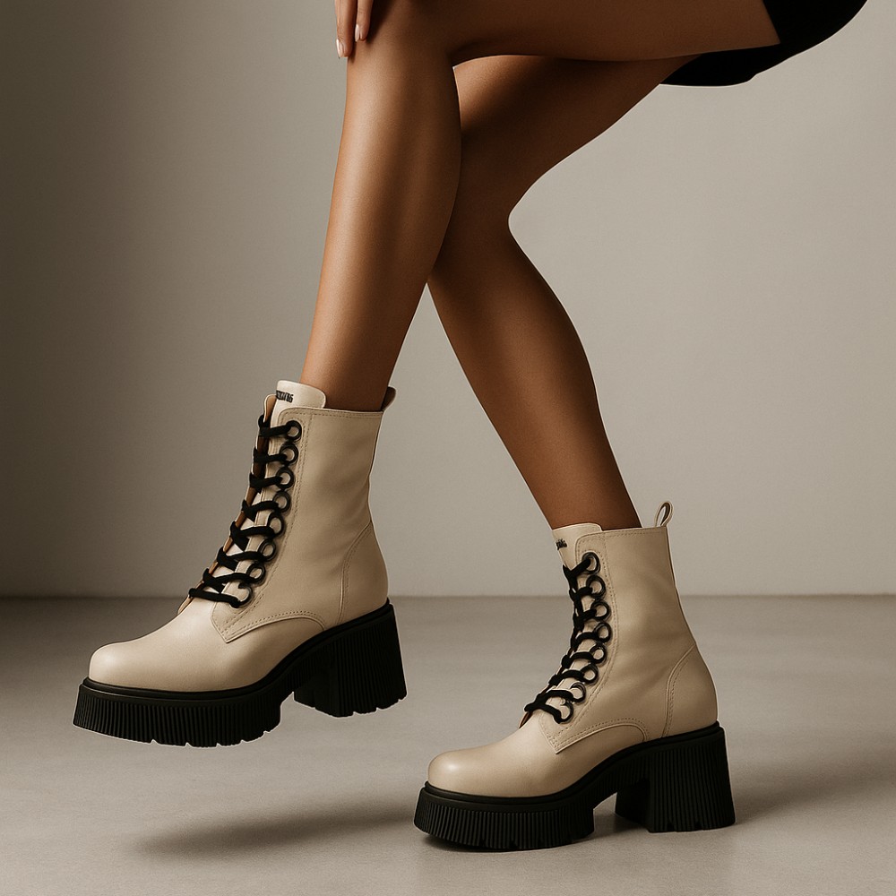 Женские зимние ботинки Simen 6596a Polina из натуральной кожи модель 5410