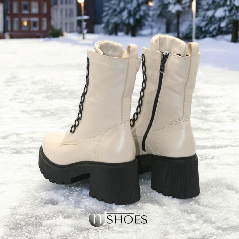 Женские зимние ботинки Simen 6596a Polina из натуральной кожи модель 5410