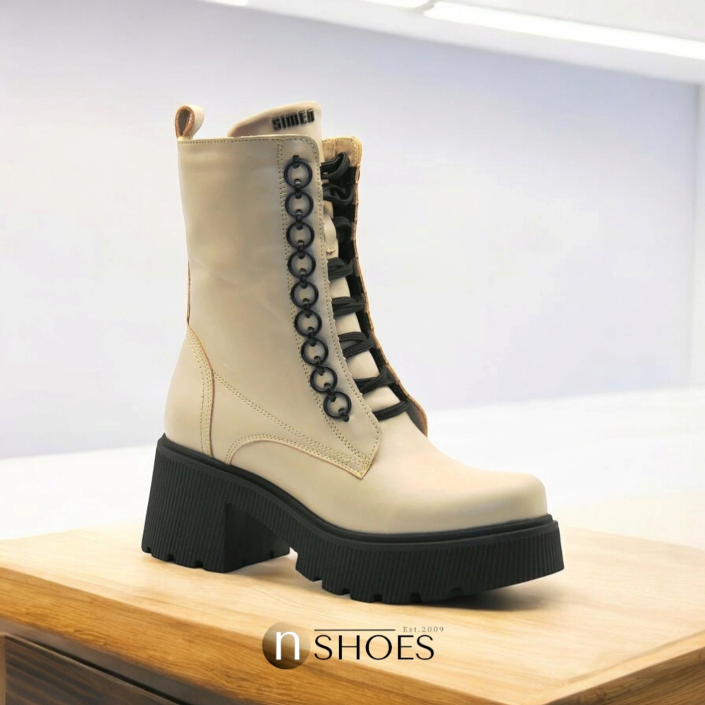 Женские зимние ботинки Simen 6596a Polina из натуральной кожи модель 5410