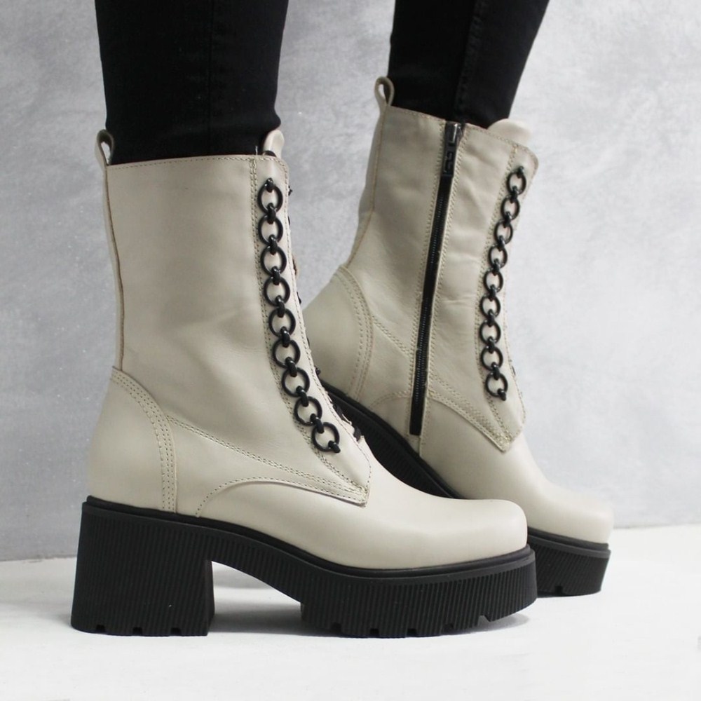 Женские зимние ботинки Simen 6596a Polina из натуральной кожи модель 5410