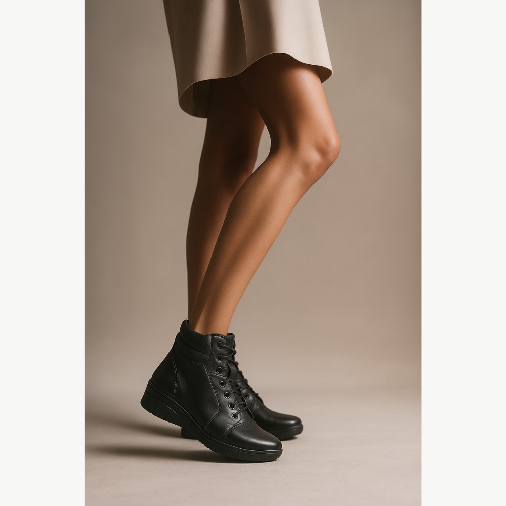 Жіночі чорні зимові черевики Helios 562 Czarny 011 модель 5411