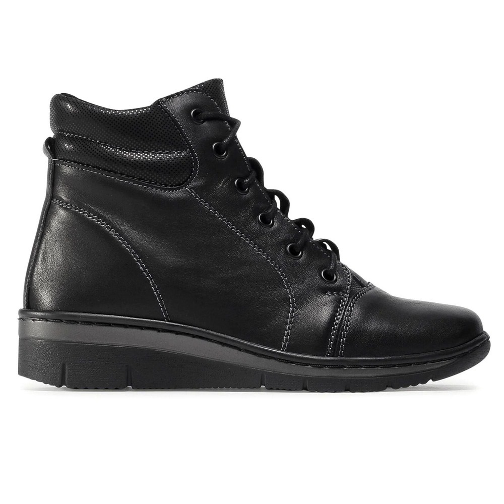 Жіночі чорні зимові черевики Helios 562 Czarny 011 модель 5411